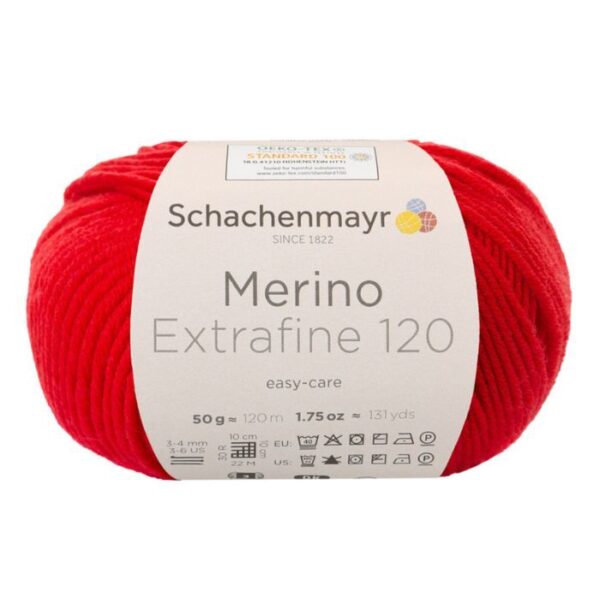Schachenmayr Merino Extrafine 120 - 130 tomaatti