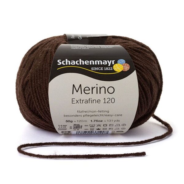 Schachenmayr Merino Extrafine120 - 112 mokka