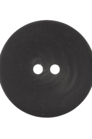 Kaksireikäinen muovinappi, harmaanmusta. Halkaisija: 22 mm