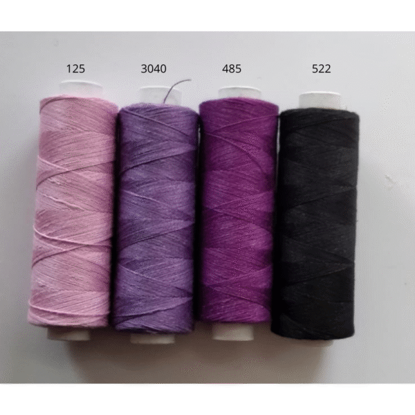 Bockens Pellavalanka 35/2. Kolme violetin sävyä ja musta