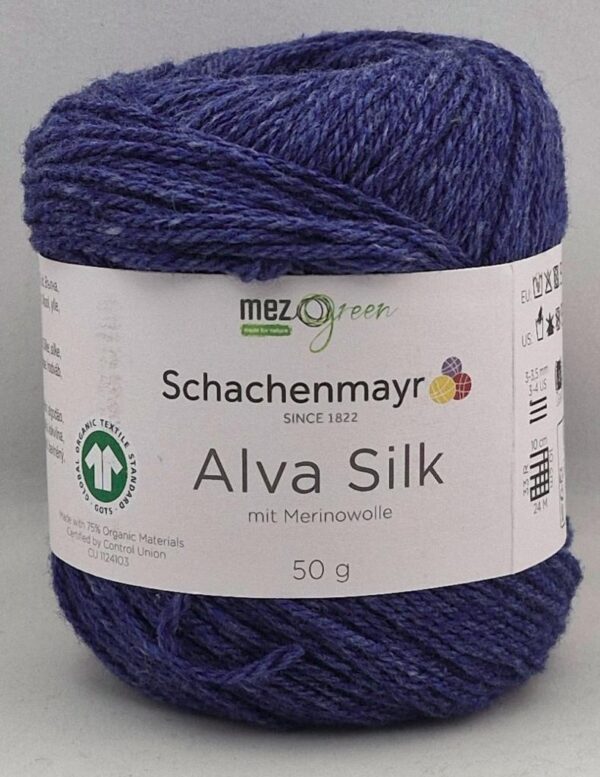 Schachenmayr *Alva Silk 50 indigo (erä SB24847) *POISTUVA TUOTE*