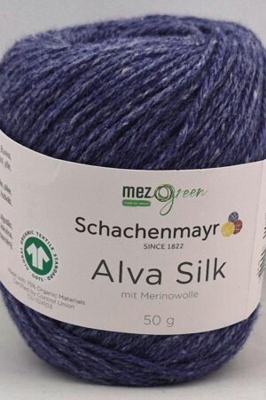 Schachenmayr *Alva Silk 50 indigo (erä SB32899) *POISTUVA TUOTE*
