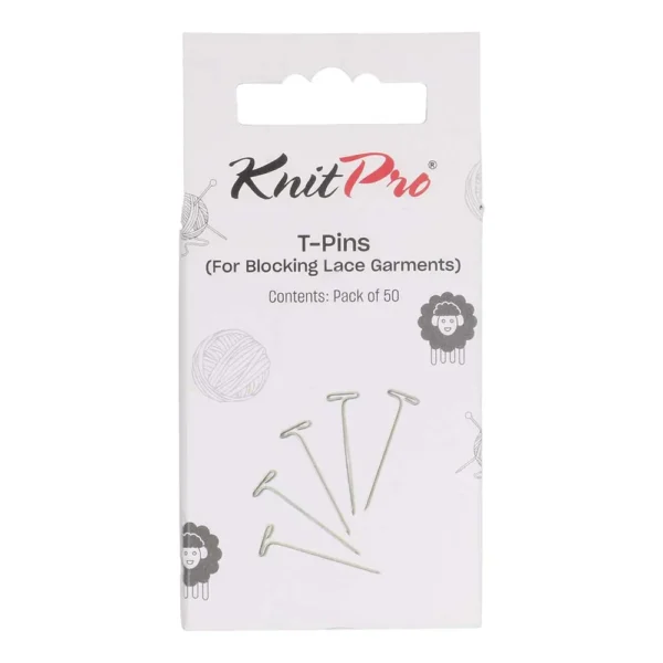 KnitPron T-neulat on pakattu pieneen pahvirasiaan.