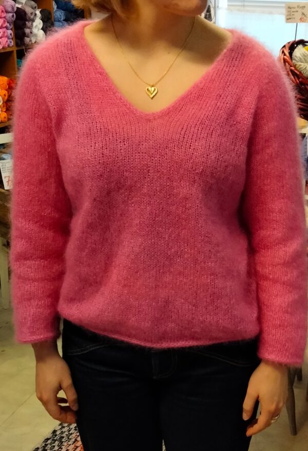 Pinkki PetiteKnit Cumulus Blouse -neulepusero