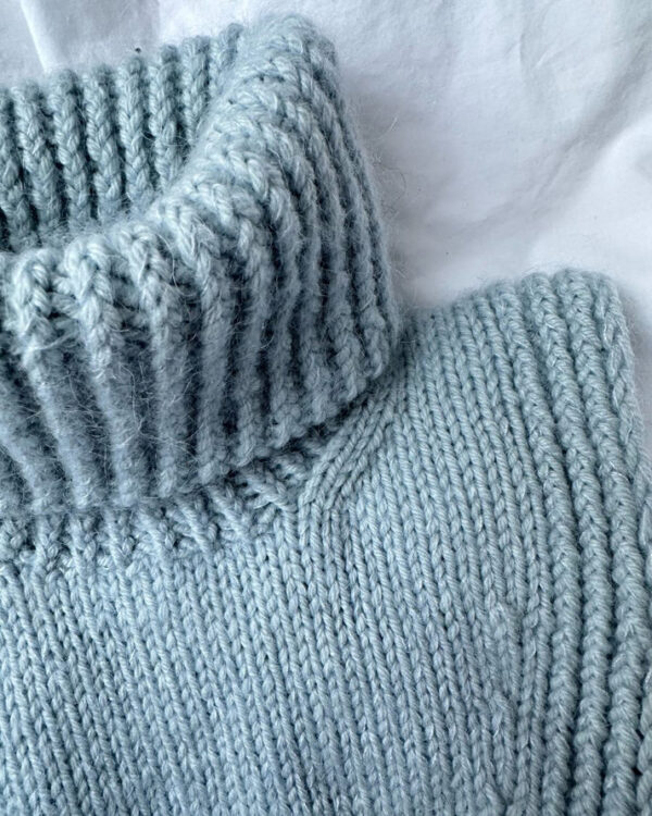 Lähikuva lasten kaulurista PetiteKnit Terrazzo Neck Junior