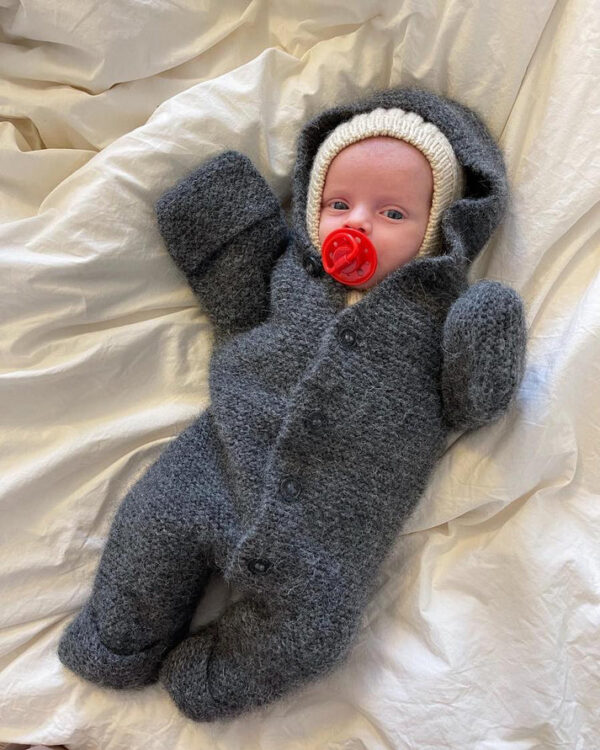 PetiteKnit Selma's Sleep Suit, harmaa