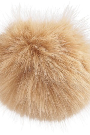 Vaalea beige tekoturkistupsu, halkaisija 11 cm