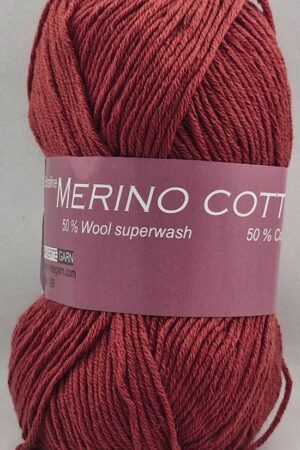 Hjertegarn Merino Cotton 1426 tiilenpunainen