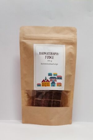 Raumaterapia-fudge Rommisuklaa