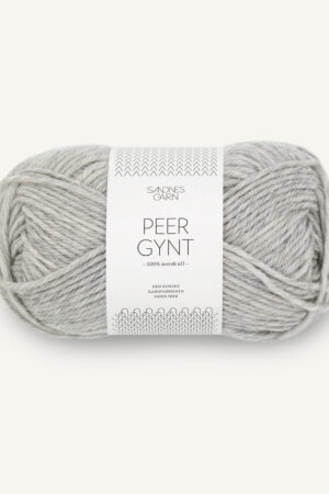Sandnes Garn Peer Gynt 1032 meleerattu vaaleanharmaa