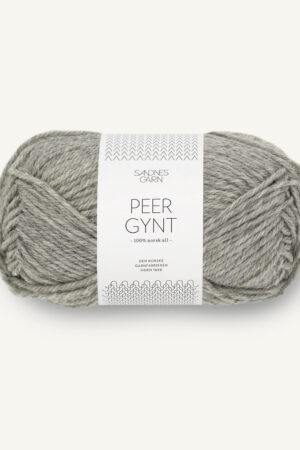 Sandnes Garn Peer Gynt 1042 meleerattu harmaa