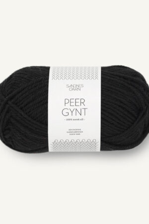 Sandnes Garn Peer Gynt 1099 musta