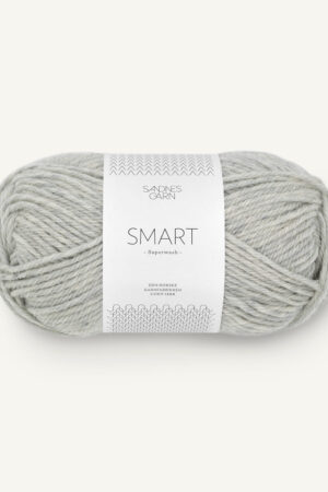 Sandnes Garn, Smart 7499 meleerattu vaaleanharmaa