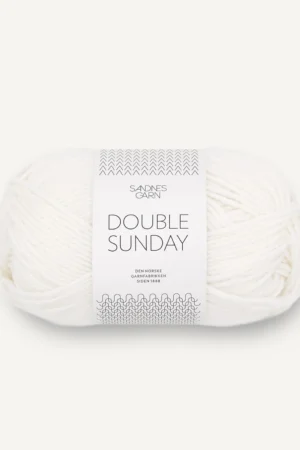 Sandnes Garn Double Sunday, 1001 valkoinen