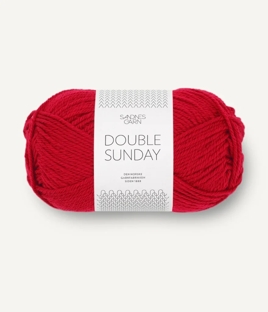 Sandnes Garn Double Sunday 4219 True Red Sandnes Garn Double Sunday, 4219 tummanpunainen