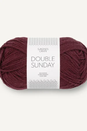 Sandnes Garn Double Sunday 4372 tumma burgundi
