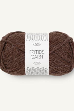 Sandnes Garn Fritidsgarn 4071 meleerattu tummanruskea