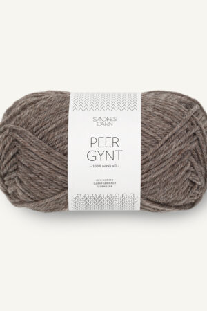 Sandnes Garn Peer Gynt 2652 meleerattu keskiruskea