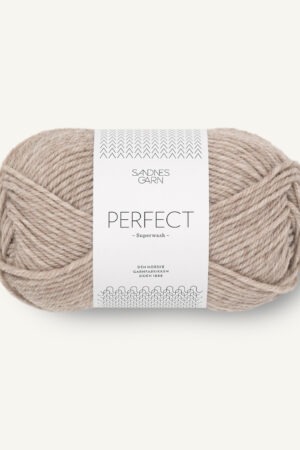 Sandnes Garn Perfect 2650 vaalea meleerattu beige