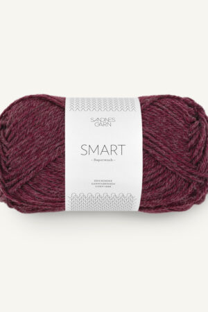 Sandnes Garn Smart 4363 syvä viininpunainen (Poistuva väri)