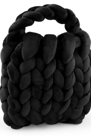 Muhkea pikkulaukku, musta