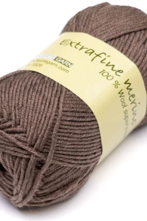 Hjertegarn Extrafine Merino 120 211 vaaleanruskea