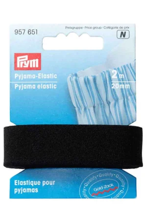 Prym Pyjamakuminauha 20 mm / 2 m musta