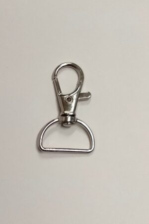 Karabiinilukko 20 mm hopea