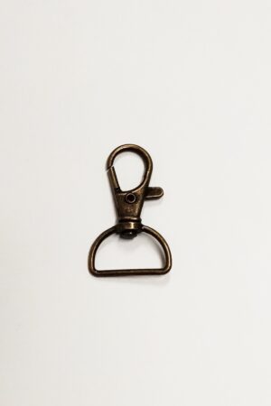 Karabiinilukko 20 mm antiikkimessinki