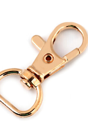 Karabiinilukko hihnalenkillä 12 mm kulta