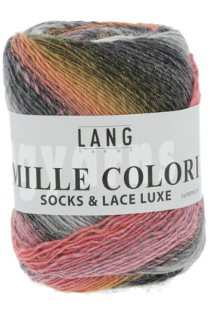 Lang Yarns Mille Colori Socks and Lace Luxe 24 Volcano
