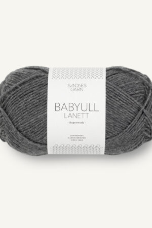 Sandnes Garn Babyull Lanett 1053 Dark Grey Melange