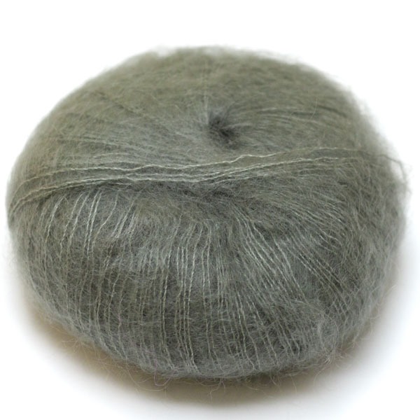 Hjertegarn Silk Kid Mohair 5806 vihertävä harmaa