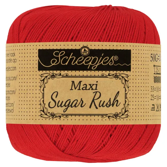 Scheepjes Maxi Sugar Rush 722 Red