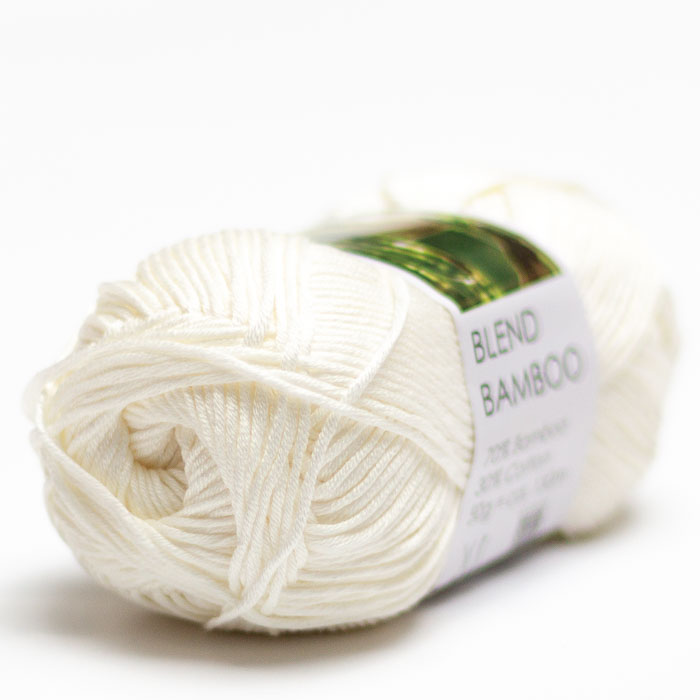 Hjertegarn Blend Bamboo 0075 luonnonvalkoinen