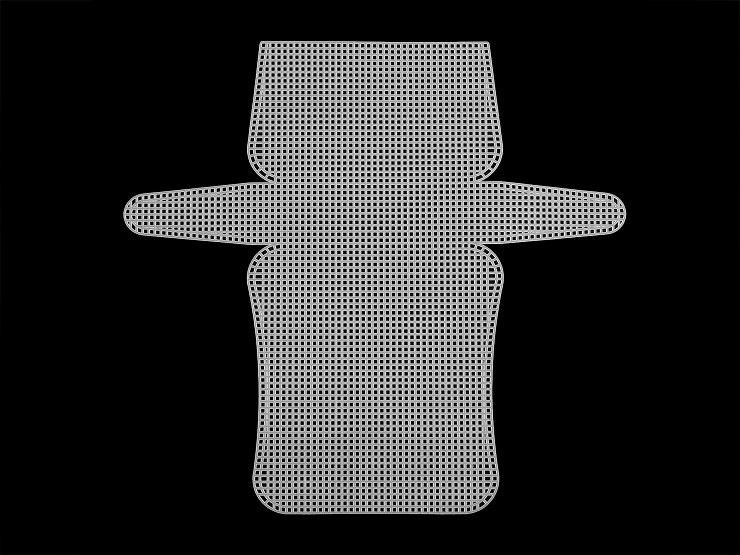 Verkkopohja käsilaukulle (18 x 9 x 4,5 cm) valkoinen - Image 2