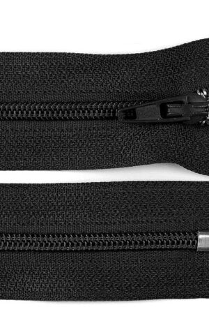 Kiinteä spiraalivetoketju 14 cm / 4 mm 332 musta