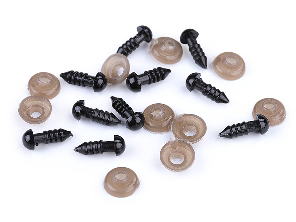 Turvasilmä 6 mm (1 kpl) musta