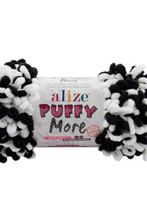 Alize Puffy More 6632 musta-valkoinen