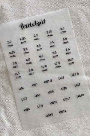 PetiteKnit Silitettävät kokomerkit puikkopussiin