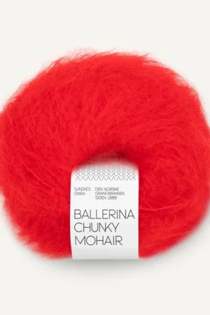 Sandnes Garn Ballerina Chunky Mohair 4018 Scarlet red